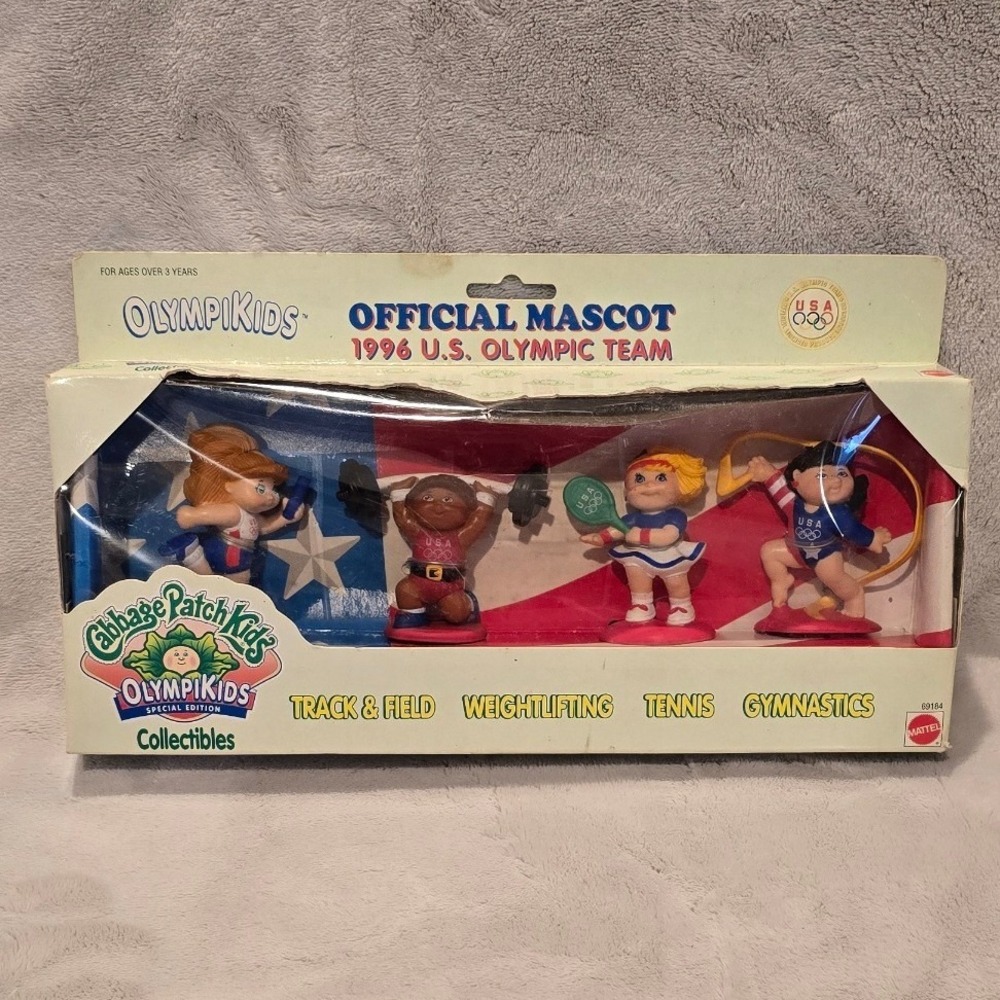 Vintage 1995 Cabbage Patch Kids Olympikids 1996 US Olympic Team Mattel 69184 Set
